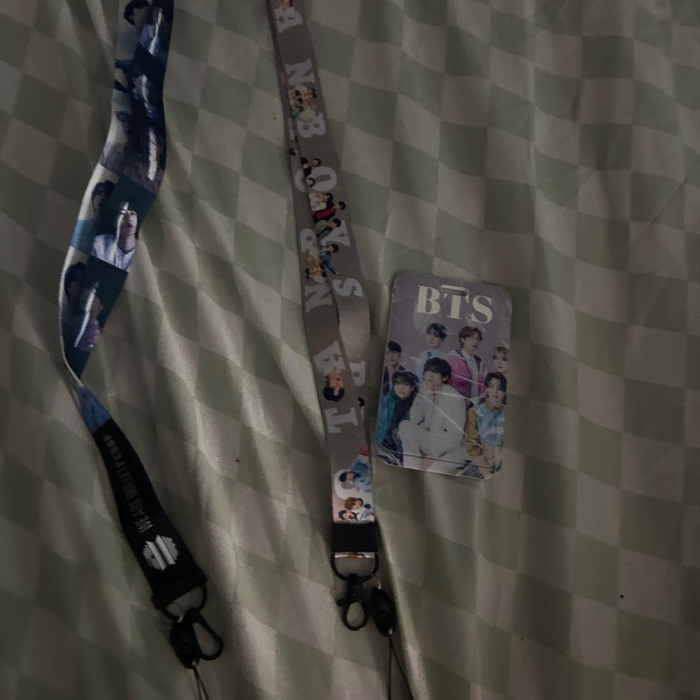 2 BTS LANYARD W/ PHOTO CARD HOLDER